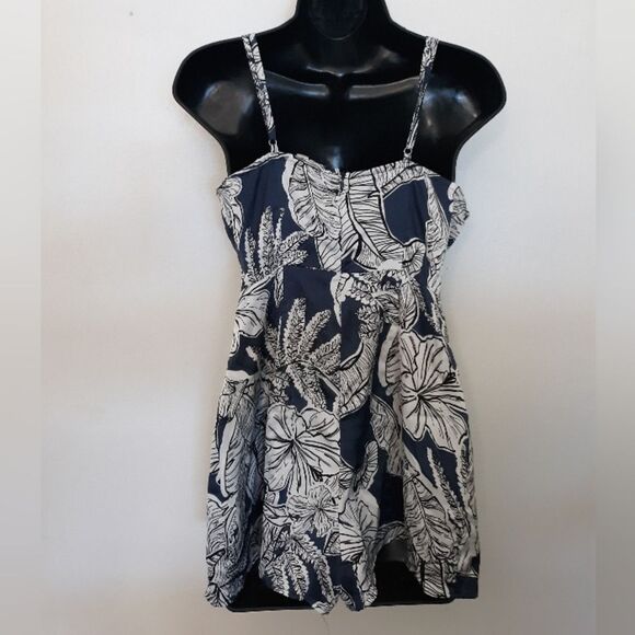 Promesa blue/white silky romper - Picture 5 of 5